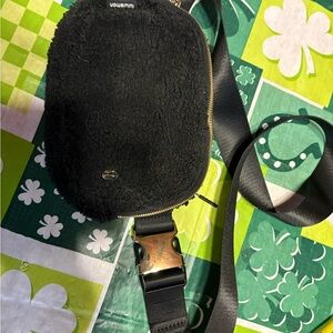 Lululemon Black Textured Crossbody Bag